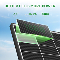 Paneles Solares Fotovoltaicos Monocristalinos de 150W/200W/220W Tipo N Bifaciales de Media Celda para Uso Doméstico, Disponibles en Almacén de la UE