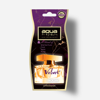 Parfums désodorisants en papier modernes et populaires, taille personnalisée, accessoire pour voitures neuves, série Aqua Gold, couleur bleue personnalisable, matériau écologique