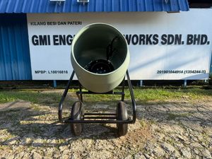 Mélangeur de ciment électrique léger de 100 litres Mini Portable avec moteur de 375W 10 cycles/heure pour les travaux de construction de maison - Product Image 4