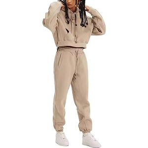 Ensemble de survêtement à capuche pour homme, collection hiver, avec logo personnalisé, sweat-shirt thermique à col rond, logo brodé, couleur unie, respirant - Product Image 5