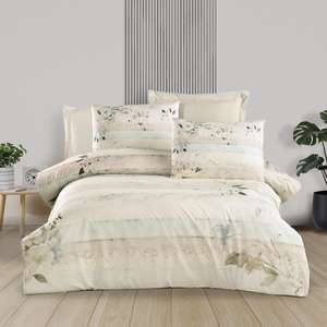 Ensemble de housse de couette double Altınbaşak Creaforce Alba Sand - Product Image 1