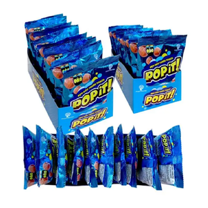 Bonbons Popit Brown Jelly Bean Cube 40g, acidulés, sucrés, fruités, poudre de lait, sucre, confiserie en sachet - Product Image 6