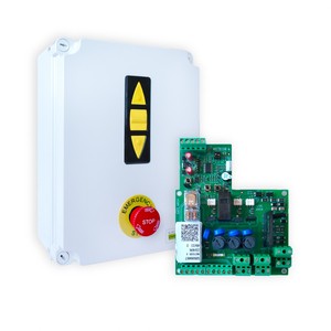 Système d'ouverture de porte automatique industriel traditionnel haut de gamme - Aluminium, acier, plastique durables, garantie 1 an, télécommande, vis - Product Image 1