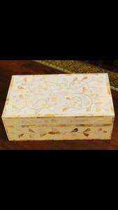 Boîte de rangement artistique en incrustation de nacre à la demande pour bureau à domicile et utilisation décorative du fournisseur indien - Product Image 5