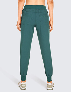 Pantalon de survêtement d'hiver pour femme de coupe régulière de haute qualité avec logo personnalisé 100% coton respirant couleurs unies écologiques - Product Image 3