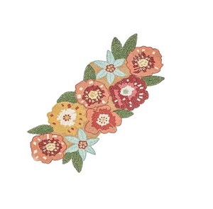 Chemin de Table perlé de fleur rectangulaire de Look chic meilleur pour la décoration de Table décor à la maison tapis de dessous de verre conception perlée et en forme - Product Image 5