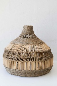Boho Vintage Decor Seagrass Pendant <b>Light</b> <b>Covers</b> Wholesale Seagrass Lampshade Wicker Lighting Made in Vietnam by KingCraftViet - Product Image 3