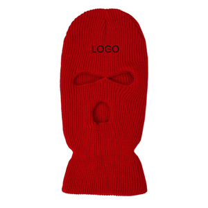 Conception personnalisée Logo de broderie personnalisé 3 trous Couvre-visage complet Bandit Masque de ski Chapeau d'hiver Masque de ski - Product Image 6