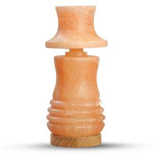 Auténtica lámpara de sal del Himalaya Natural 100% tallada a mano, sal de roca de cristal ecológica, decoración moderna para el hogar Grace International - Product Image 2