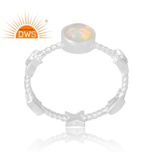 Latest Design 925 Sterling <b>Silver</b> Natural Ethiopian <b>Opal</b> Gemstone <b>Ring</b> Custom Jewelry For Women Gift For Her - Product Image 1