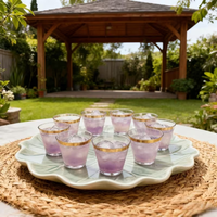 Gobelet en plastique transparent jetable de 9 oz avec logo, gobelets à cocktail et à vin réutilisables, personnalisables