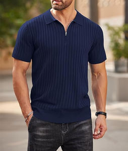 Camiseta de hombre para entrenamiento y ropa de calle con tejido elástico ajustado y cuello redondo Ideal para deportes y ropa de gimnasio - Product Image 4