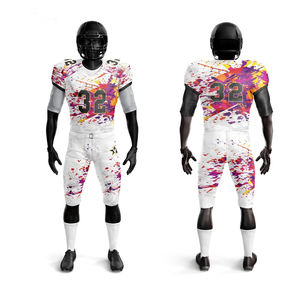 Service OEM Uniformes de football américain pour hommes Vente chaude Nouveau design d'été avec manches courtes Respirant et prix de gros - Product Image 1