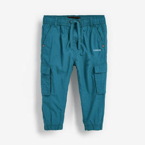 Nouveau pantalon de survêtement à la mode enfants Zipper Fly garçons pantalon couleur unie lâche petit garçon pantalon de survêtement - Product Image 1