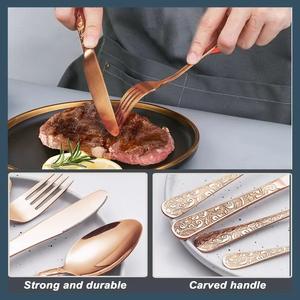 Ensemble de couverts en acier inoxydable de finition luxueuse |   Idéal pour la mise en place de la table et les occasions spéciales - Product Image 2