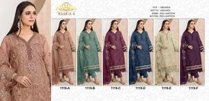 ชุดสูทผ้าโปร่งบางแบบหนาของปากีสถานพร้อมงานปักเลื่อมที่ทันสมัยและรายละเอียดของโมติสำหรับงานเลี้ยงเทศกาลและงานแต่งงาน - Product Image 5