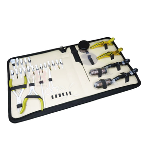 Pince séparatrice de cheveux professionnelle en acier inoxydable de qualité chirurgicale, revêtement blanc, pour extensions capillaires - Product Image 3