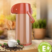 Carafe Thermique à Café en Acier Inoxydable à Double Paroi Rang Dong 2,0 Litres avec Pompe