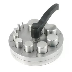 最好的钢制圆盘刀具套装圆形，带10个冲头和手柄工具，用于切割精确的圆形圆盘刀具