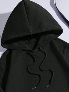 Tendance hommes 100% coton polaire sweat confortable pull à capuche avec Logo personnalisé col d'hiver impression numérique - Product Image 4