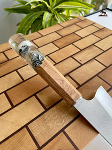 มีดเชฟ honesuki สไตล์ญี่ปุ่นที่หรูหราทำด้วยมือสแตนเลสที่มีด้ามจับที่สวยงามเหมาะเป็นของขวัญในครัว - Product Image 4