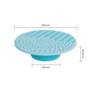 Cross-Border Silicone Wash <b>Pad</b> with <b>Suction</b> Cup Hand-Holdable Makeup Brush Cleaning <b>Pad</b> Beauty Puff Cleaning Gadget for Home Use - Product Image 6