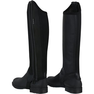Chaps mi-longs en cuir véritable marron de qualité supérieure pour hommes et femmes, élégants, style western, équitation, vêtements d'équitation à la mode - Product Image 1