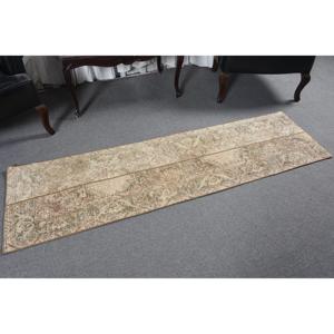Turkish 1.8x6.6 ft <b>Rug</b>, Vintage <b>Runner</b> <b>Rug</b>, Brown Floral <b>Rug</b> - Product Image 3