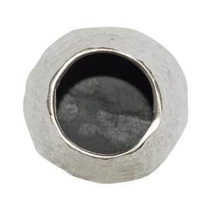 Jarrón de Metal con textura plateada, jarrón decorativo de aluminio, forma oblonga alta, jarrón de plata moderno decorativo moderno - Product Image 4