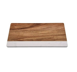 Planche à découper rectangulaire en bois et en marbre de qualité supérieure et en gros pour la découpe de fruits et de légumes à bas prix - Product Image 1