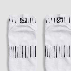 ShieldFlex Sporty Quarter <b>Socks</b> High Quality Jacquard Printed Bamboo Fiber Breathable and Anti-Bacterial for Cycling White - Product Image 5