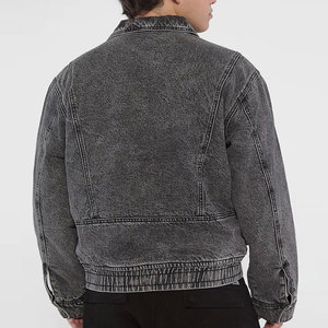Vente en gros Veste en jean pour hommes Vêtements de ville élégants et décontractés avec impression de logo personnalisé disponible OEM Veste d'hiver - Product Image 2