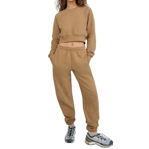 Ensemble de survêtement d'entraînement deux pièces à capuche uni imprimé coupe classique pour homme 2026 - Product Image 2