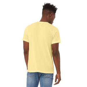 T-shirt de sport adulte à ourlet imprimé graphique gris chiné 100% coton pour homme - Product Image 3