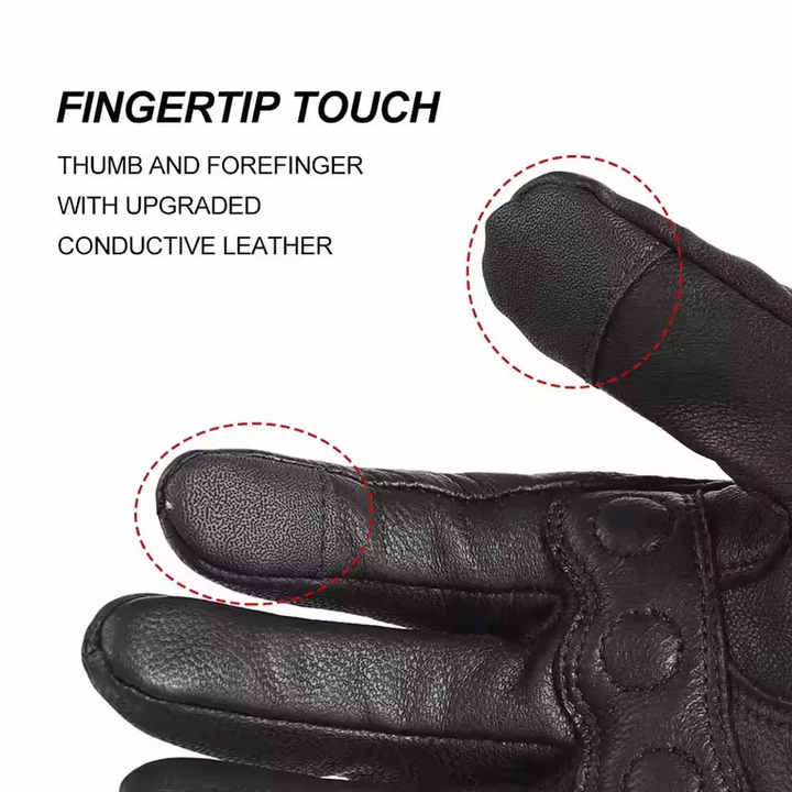 2024 Cheap Price Genuine Leather Men Motorbike Gloves Riding Racing Safety Gloves Motorcycle Gloves for Online Sale