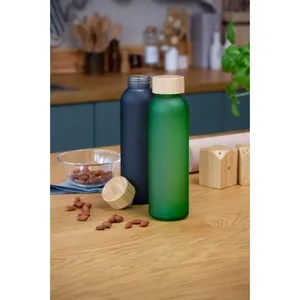 Botella de Agua Ecológica de Vidrio y Bambú Cloody, Accesorios Verdes para Bebidas - Product Image 6