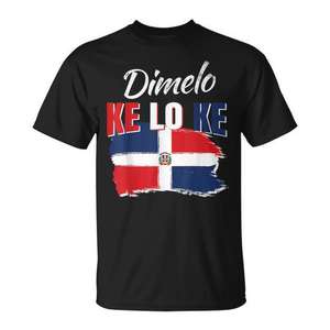 Camiseta con la Bandera de República Dominicana, Ropa Promocional para Dominicanos - Product Image 1