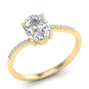 Bague en argent sterling 925 de qualité supérieure, taille ovale, 1,3 carat, moissanite, pour femmes, bagues de fiançailles solitaires de luxe, prix d'usine REYES - Product Image 2