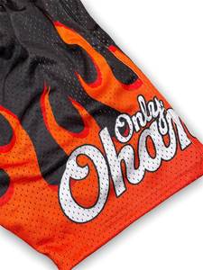 กางเกงขาสั้นตาข่ายพิมพ์ลายเปลวไฟแฟชั่นผู้ชายสุดฮิตขายดีปี 2026 กางเกงขาสั้นตาข่ายสั่งทำพิเศษสำหรับผู้ชาย - Product Image 6