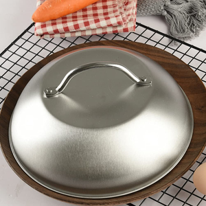 Couvercle de gâteau rond en acier inoxydable Dôme Casserole Ustensiles de cuisine modernes Buffet de restauration Dôme - Product Image 5