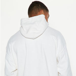 Sudadera con Capucha de Manga Larga para Hombre, Otoño Invierno, Diseño de Moda Personalizado OEM, Bordado Simple, Estampado Liso, Transpirable, Secado Rápido, con Bolsillo - Product Image 5