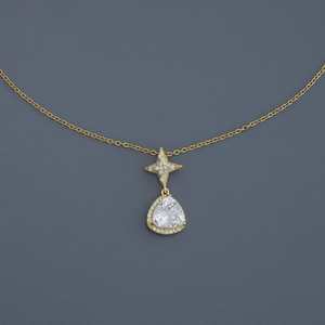 Star-Shaped Geometric Zinc Alloy Gold-Plated Party <b>Necklace</b> <b>Chains</b> - Product Image 1