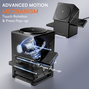 ZEEHOO-CuBeTrick X 3-in-1 stazione di ricarica Wireless-presa Black-EU - Product Image 3