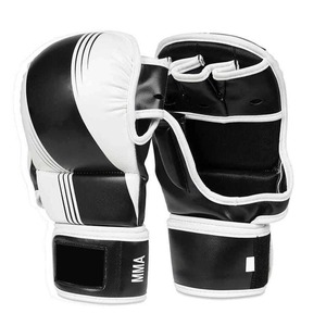 Guantes MMA de cuero genuino Shooter para las mejores artes marciales entrenamiento de lucha guantes MMA cómodos personalizados al por mayor guantes MMA - Product Image 1