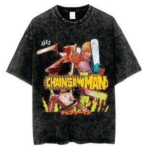 เสื้อยืดผู้ชายทรงโอเวอร์ไซส์ ผ้าคอตตอน 100% หนัก 220 แกรม ระบายอากาศได้ดี สไตล์วินเทจ ล้างสีแบบแอซิดวอช และสไตล์สตรีทแวร์ - Product Image 1