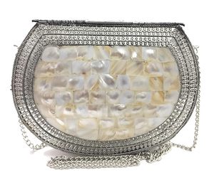 HF Crafts Lujoso bolso de mano con perlas para madre, cadena clásica de alta calidad, decoración de cuentas, moda para ocasiones nupciales, bajo - Product Image 3