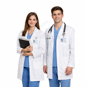 Bata de Laboratorio Médica Personalizada para Médicos, Enfermeras y Personal de Hospital, Ropa de Trabajo Profesional de Manga Larga - Product Image 6