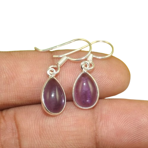 ต่างหูแฟชั่นอเมทิสต์อัญมณี 925 เงินสเตอร์ลิงต่างหูผู้หญิงต่างหูห้อยเงินเครื่องประดับ - Product Image 1