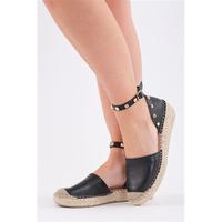 Espadrille à talon compensé fermé et talon bas
