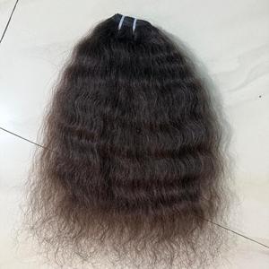 Extensiones de cabello humano virgen alineado con cutícula de un solo donante ondulado indio crudo Natural 100% Proveedor superior - Product Image 2